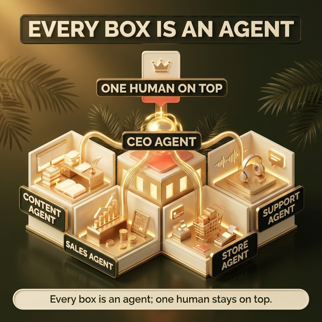 My whole company is an org chart where every box is an AI agent